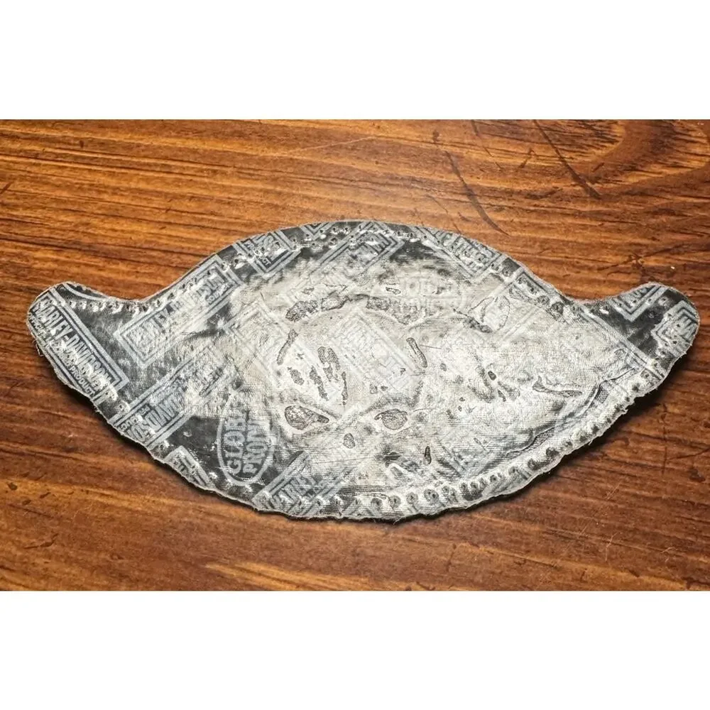 Harley-Davidson Skull Wings Embroidered Patch Blue Black 5x2.5 Biker Vest